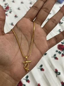 Elegant Gold Chain with Krishna Pendant