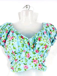 Blue Floral Top (Women)