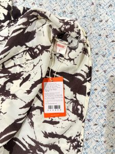 completely new Chic Abstract Print Shirt Dress
