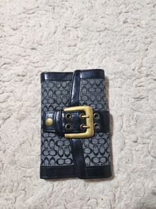 Coach Monogram Wallet with Buckle