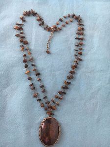 Tiger's Eye Chip Necklace
