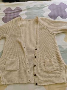 Cream Knit Cardigan