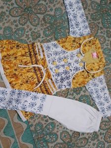 Girls Yellow Floral Set