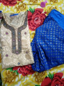 Partywear salwar Suit With Original Mirror Work