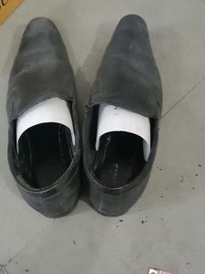 Classic Black Leather Loafers