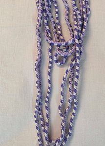 Cute Lavender &amp; White Hair Ties