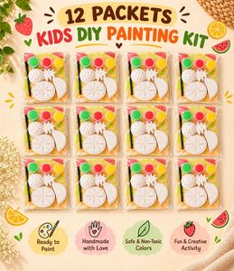 12 Pack Kids DIY Fruit Painting Kits