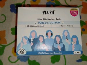 Plush Ultra Thin Sanitary Pads PURE U.S. COTTON