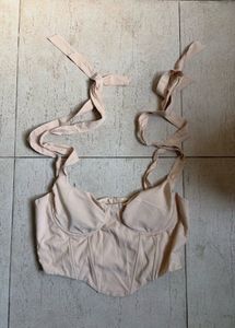Corset Top with Tie Straps