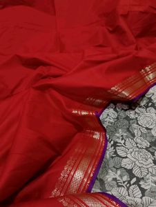 Elegant Red &amp; Purple Saree