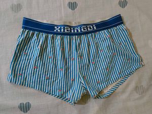 Striped Boxer Shorts with Cherries