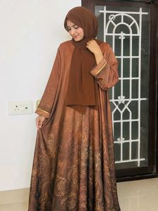 Elegant Brown abayah without hijab