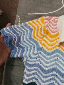 Colorful Chevron Knit Sweater