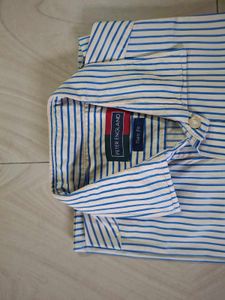 blue formal shirt