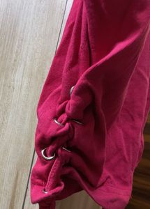 Pink Cropped T-Shirt