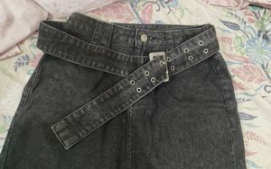 PRICE DROP!!! BLACK DENIM MINI SKIRT