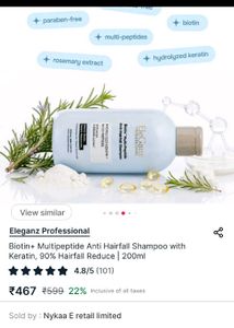Eleganz Professional Anti Hairfall 1 Shampoo