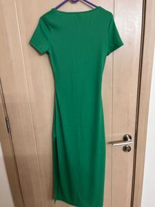 Ribbed Cut-Out Midi Dress