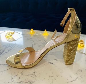 CATWALK Sparkling Gold Block Heels