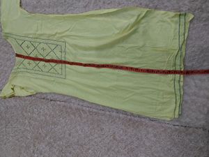 Lime Colored Kurti Festive Wear