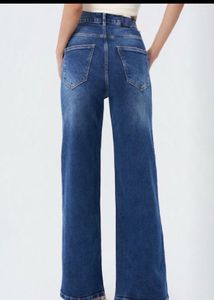 High-Waisted Wide Leg Jeans