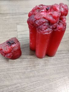 Home made glitter candles