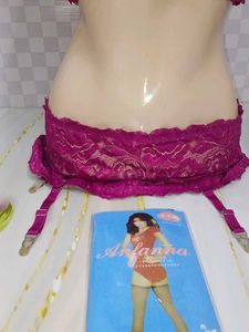(1436)Pink Lace Lingerie Set