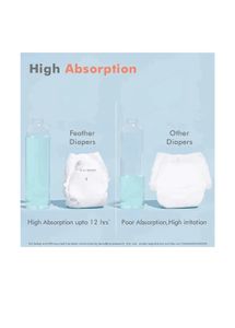 R for Rabbit Feather Diapers - L - Pack of 2