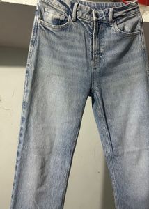 High Waisted Straight Denim