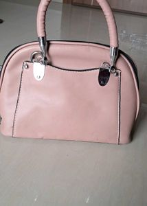 Chic Pink Dome Satchel Bag