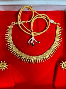 Exquisite pure 22K gold plated jewellery set