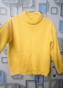 Yellow Turtleneck Sweater