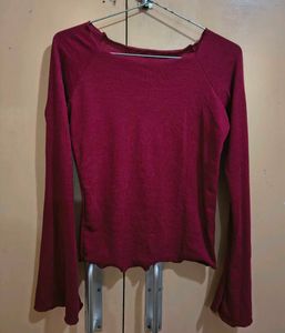 women's trendy fitted long sleeve top 😍