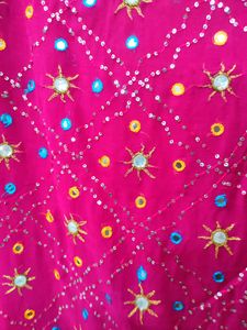 Georgette Saree With Blouse And Petticoat