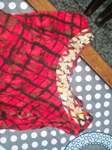 Vibrant Red Ethnic Gown