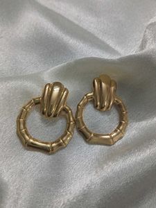 Gold Tone Hoop Earrings