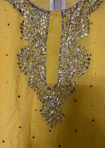 chikankari mukaish work Kurta