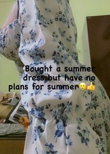 ‧˚꒰🐾୭ ˚. ᵎᵎMilkmaid Floral Blue Maxi Dress
