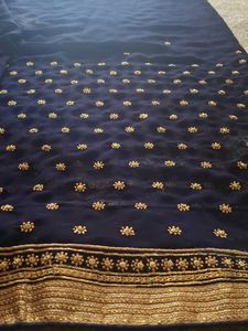 Beautiful chiffon saree with sequins..