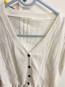 White Cute Top