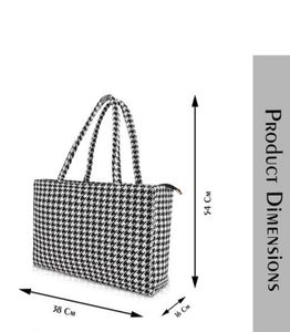 Classic Houndstooth Tote Bag