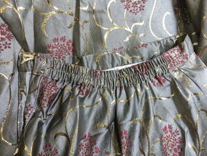 Elegant Grey Floral Lehenga Set