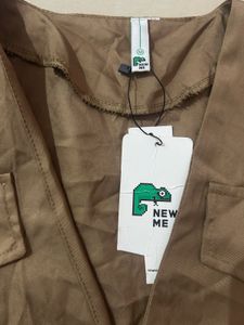 brown crop shirt