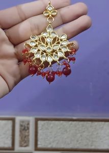 Red Kundan Earrings