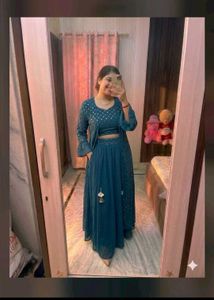 Elegant Teal Kurta Set with Jacket