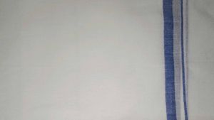 2 piece Traditional White Cotton Dhoti