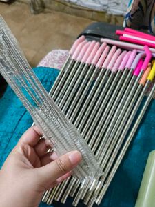 House Of Quirk Reusable Metal Straws Set