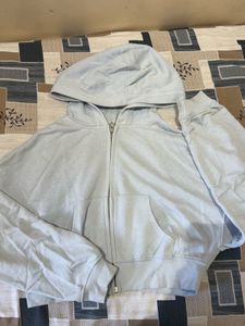 H&amp;M Light Blue Zip-Up Hoodie