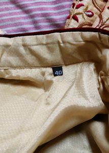 Tan Sherwani With Attached Dupatta