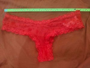 Red Lace Brazilian Panty